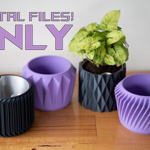 3D Printable Vase Bundle: Modern Designs with Removable Inserts (3MF Files)