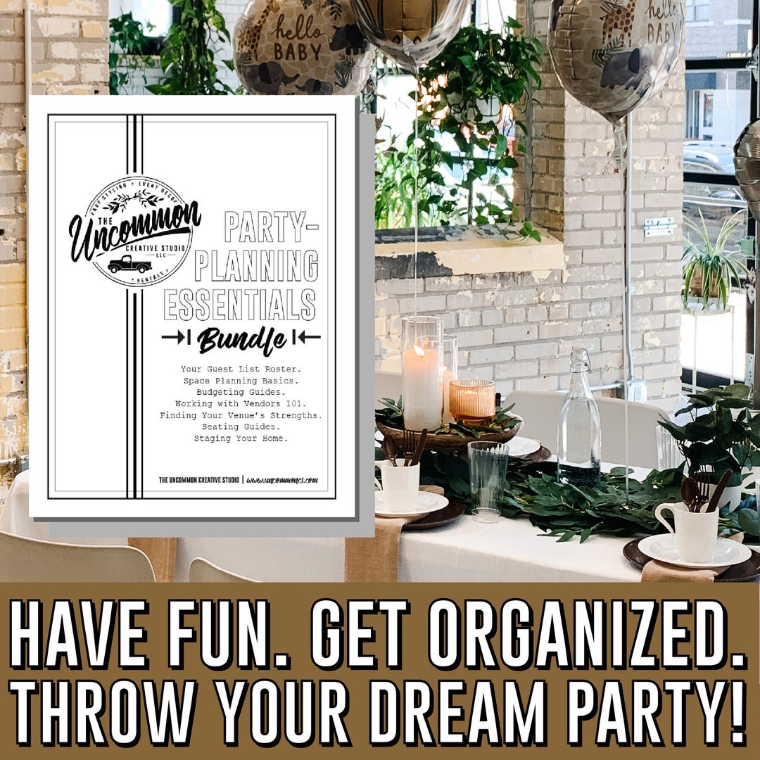 Party Planning Essentials Checklist Bundle, Event Organizer (digital ...