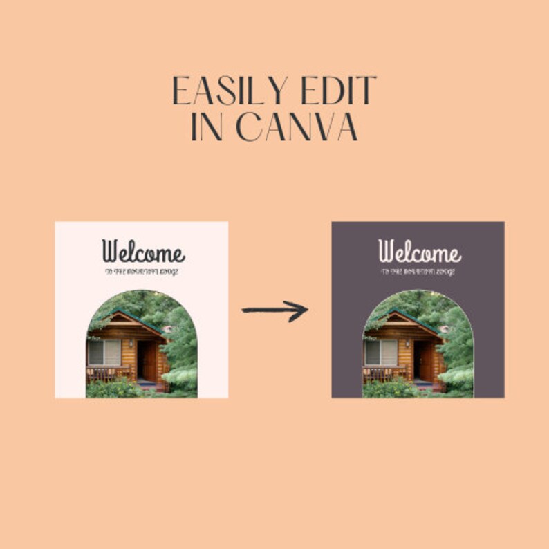 Stylish Vacation Rental Book, Canva Template for Effortless