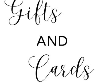 Digital Minimalist Gifts and Cards Sign