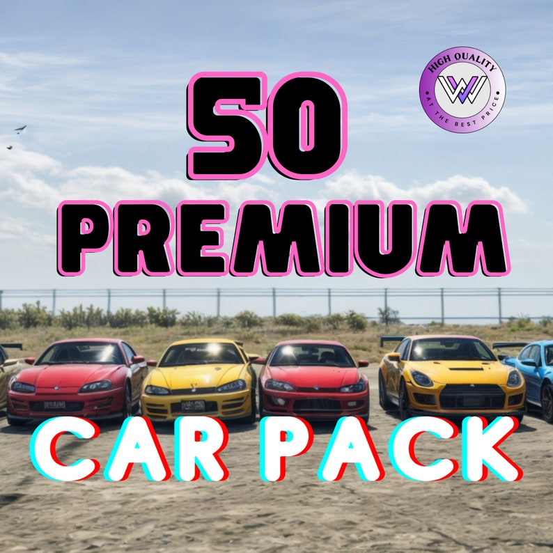 FiveM Premium Car Pack: 50 Vehicle Pack l Fivem Ready l High Quality l Optimized l Realistic Handlings l GTA Car Pack l Fivem Car Pack image 1