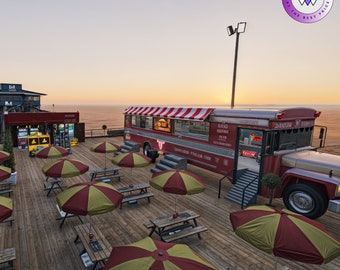 Bus Burger | Del Perro Pier | MLO l Fivem l Grand Theft Auto 5 | Optimized | Mod | High Quality |