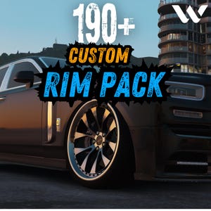 Custom Rims Pack | | Fivem Mods l 190 Custom Addon Wheels |  Roleplay l Optimized