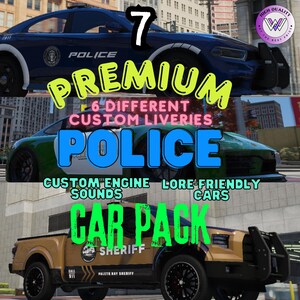 Fivem 警察車両パック 伝承に忠実 l カスタム塗装 l EMS 車両 l LSPD l BCSO l パーク レンジャー l 警官 l ロールプレイ