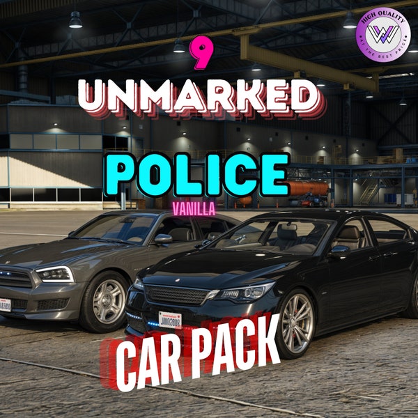 GTA V Unmarked Cars : 9 Police Vehicles  | FiveM l Vanilla Cars | FiveM Police Cars | Lore-Friendly Cars | Custom Cars  | Grand Theft Auto 5