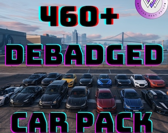 Pack méga voitures FiveM : plus de 500 véhicules | Débadgé - Sans marque | Haute qualité | Prêt pour Fivem | | Valeur de 600 USD | Grand Theft Auto 5 l FiveM