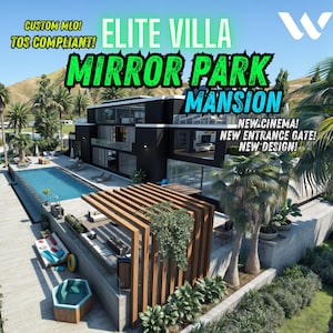 Fivem Elite Villa Mansion l MLO | | Fivem Mods l Mirror Park l Mafia Mansion | Jeu de rôle l Capot l Carte personnalisée