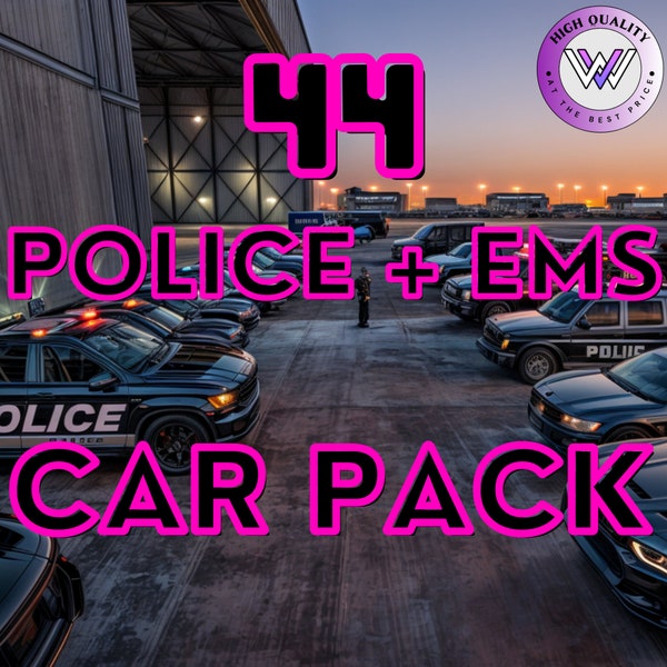 Fivem  Police Car Pack | Unbranded | EMS Car Pack l GTA Car Pack l Fivem Ready | High Quality |