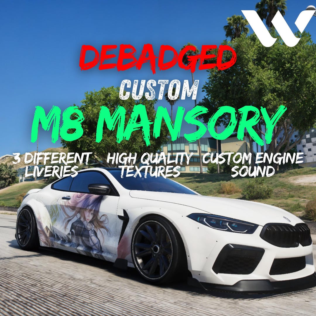 BMW M8 : Mansory Fivem L Debadged Unbranded L Custom Engine Sound L ...