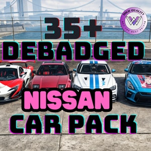 FiveM Nissan Car Pack Debadged Unbranded Vehicle Pack Optimized l Mod l Debadged l Custom Vehicle Pack l Grand Theft Auto 5 l FiveM image 1