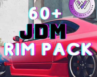 FiveM JDM Rims Pack | 60+ Custom Addon Wheels | GTA V Wheels Pack l  Optimized l  FiveM Ready l Optimized