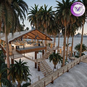 Beach Cafe / MLO l Ocean Club l Gioco di ruolo l Interni l Negozio commerciale l Alta qualità