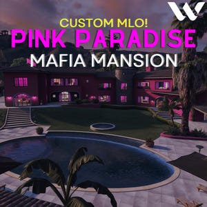 Manoir de la mafia MLO l Pink Paradise l MLO |  Jeu de rôle l Capot l Carte personnalisée