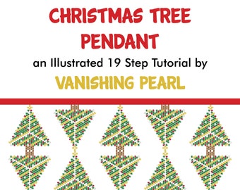 Peyote Stitch Christmas Tree Triangle: PDF Instant Download Tutorial