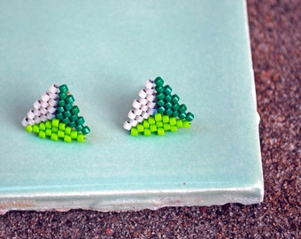 Made to Order: Triple Triangle Stud Earrings