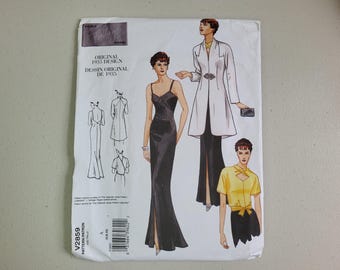 Vogue V2859 Vintage Model 1935 Gown Jacket Blouse Pattern Size 6-8-10 Uncut OOP