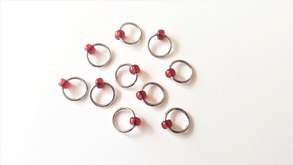 Red Round O Ring Snag Free Stitch Markers For Knitting Progress Keepers Knitting Supplies Fits Up To Us Size 9 Needle Red Round O Ring Snag Free Stitch Markers For Knitting Progress Keepers Knitting Supplies Fits Up To Us Size 9 Needle