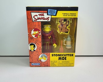 Stonecutter Moe The Simpsons World Of Springfield 2003 Playmates. New in Box.