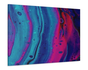 THE MAGENTA OCEAN - An original abstract artwork on canvas by ShimmeringBlush