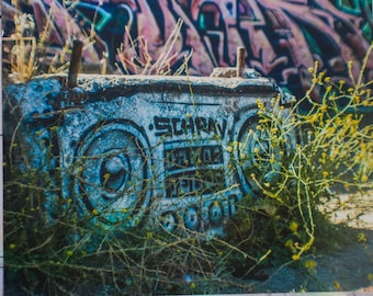 8x10 Print of Graffiti Boom Box