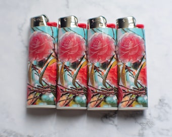 Encendedor Flores Rosas