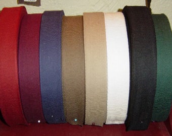 Rug Binding ~ Twill Tape ~ 1 1/4 inch wide ~ Sold by the Yard