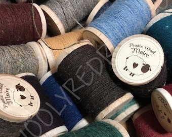 Moire Wool Thread Color Chart