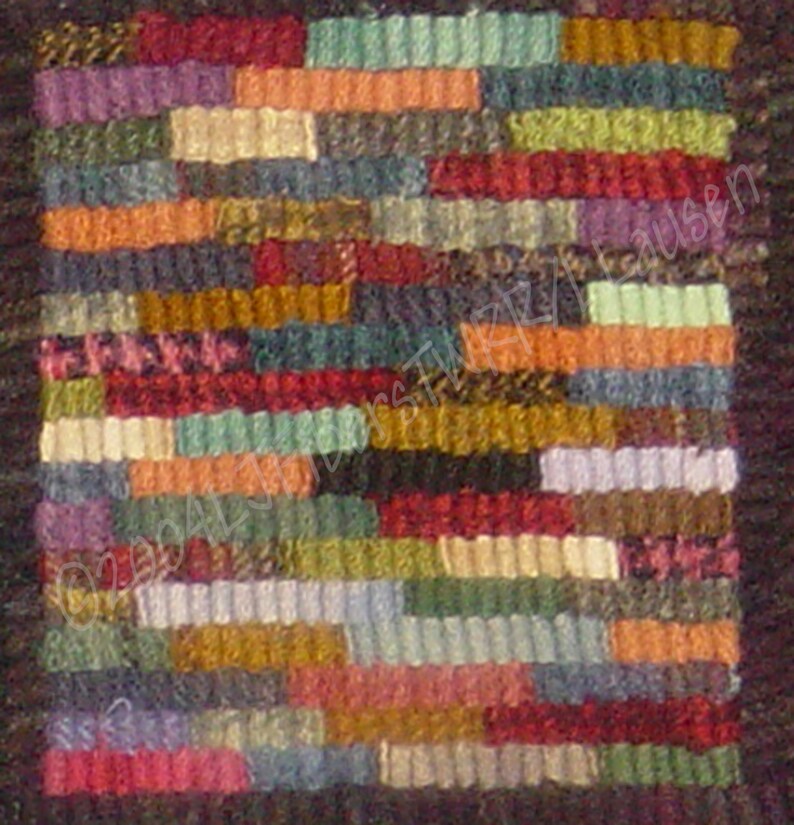 Hit-miss Floral ~ Rug Hooking Linen Pattern - Etsy Canada