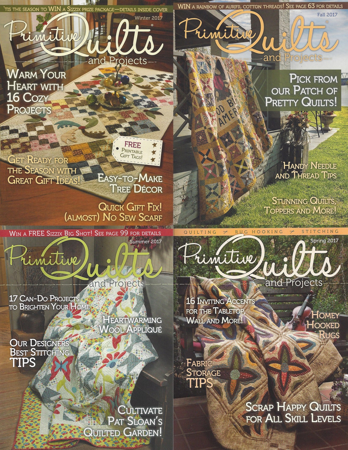 Primitive Quilts and Projects Magazine 2019 and Back Issues Etsy