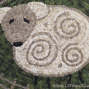 On The Hill Linen Rug Hooking Pattern image 3