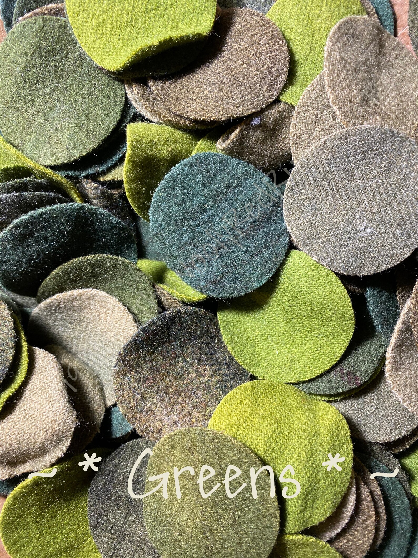 Precut Wool Pennies 1 Inch Etsy