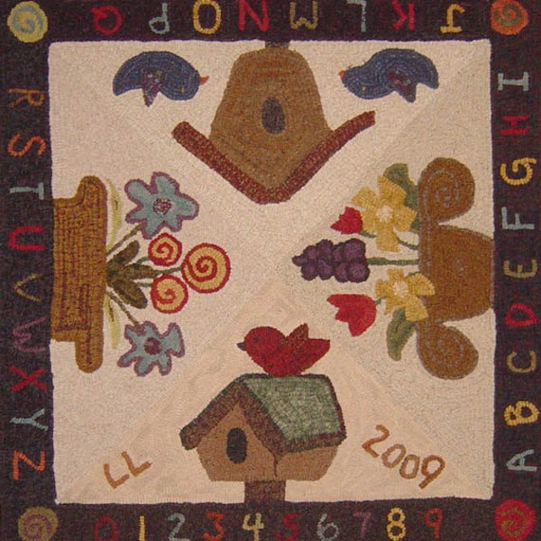 A Sampler Rug Hooking Pattern