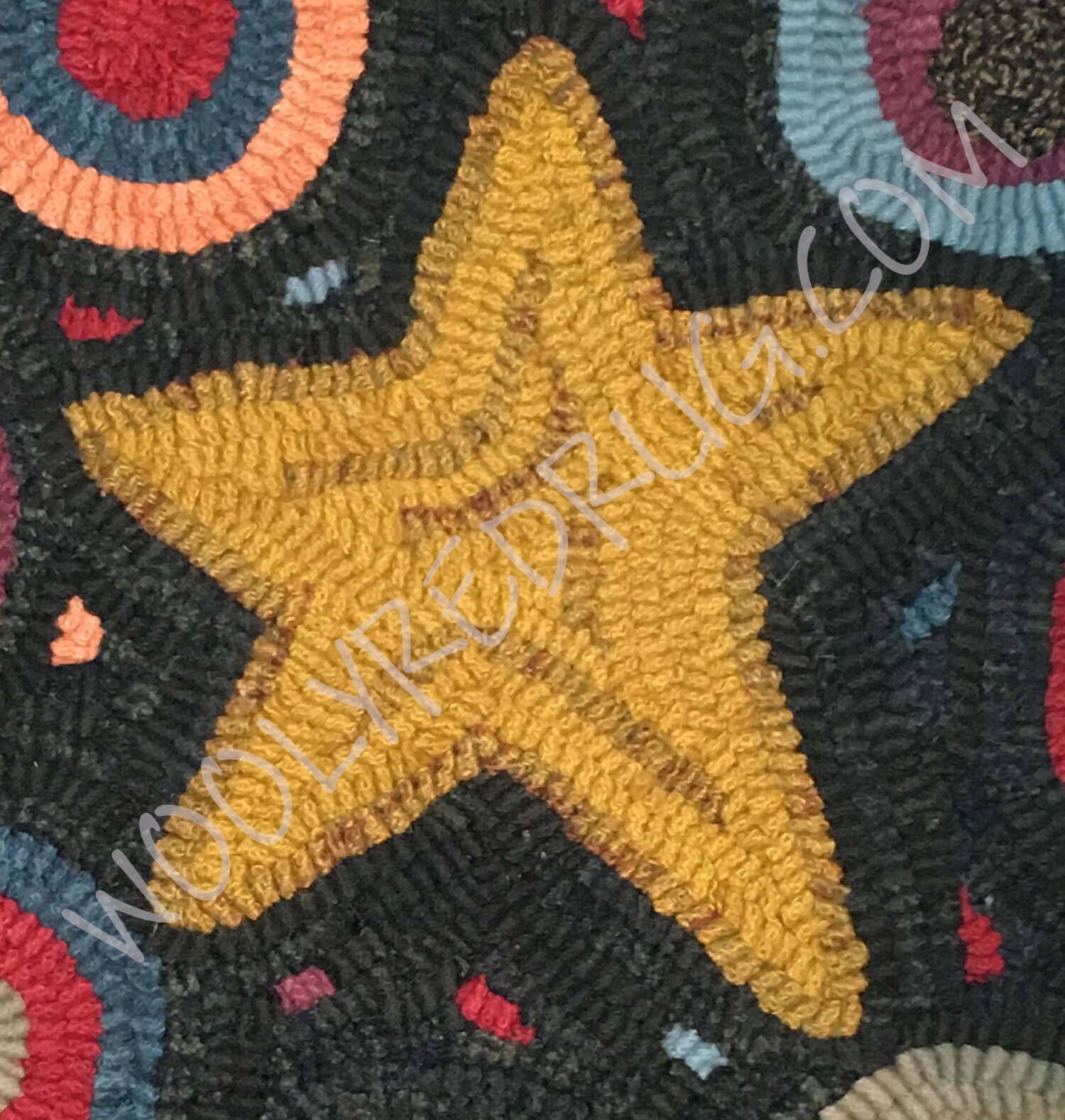 Penny Star Chair or Table Mat Rug Hooking Pattern - Etsy