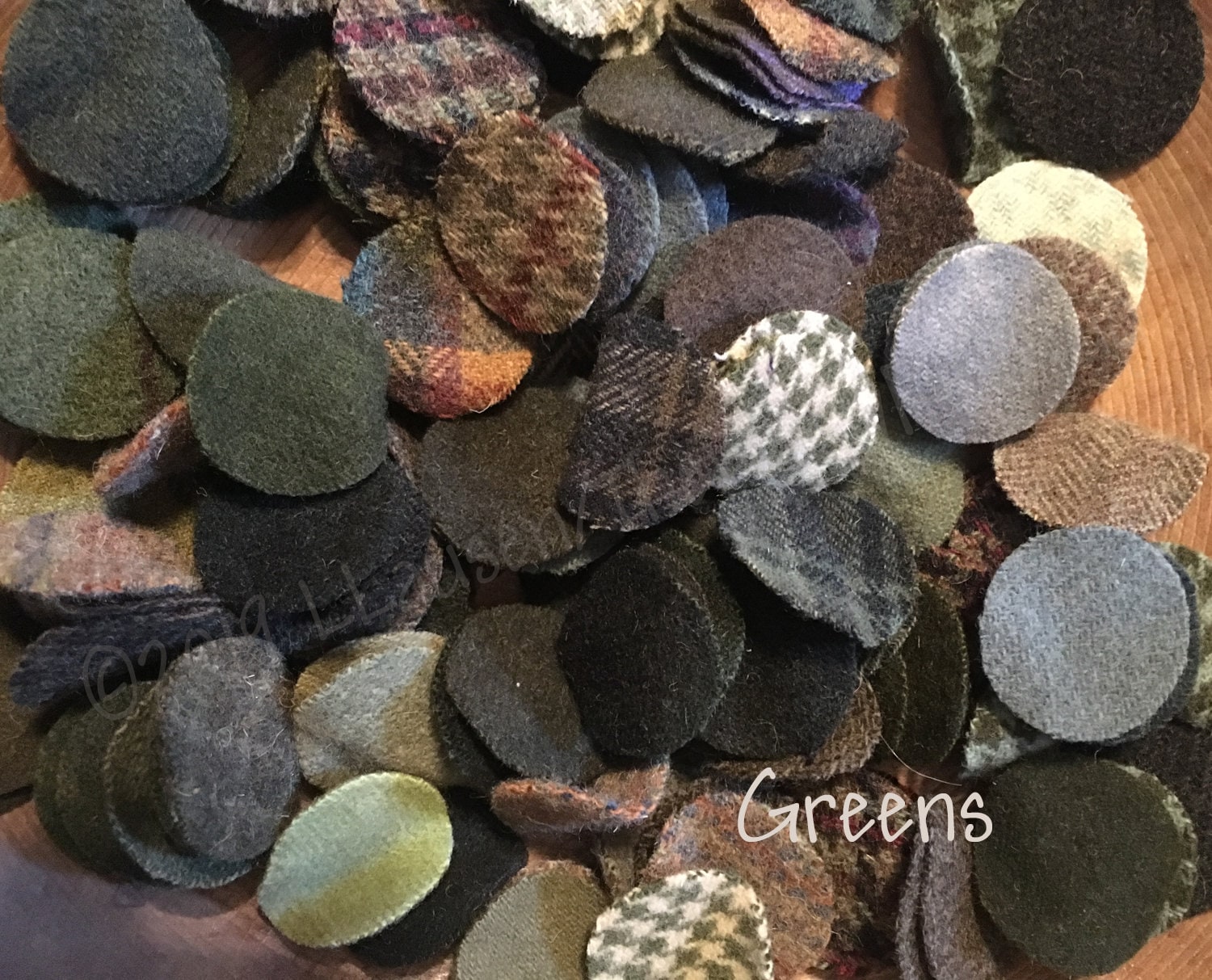 PreCut Wool Pennies 1 1/4 inch Choose Color Etsy