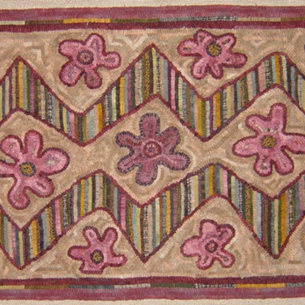 Flower Power Rug Hooking Pattern