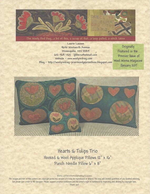 Wooly Tulips Pattern