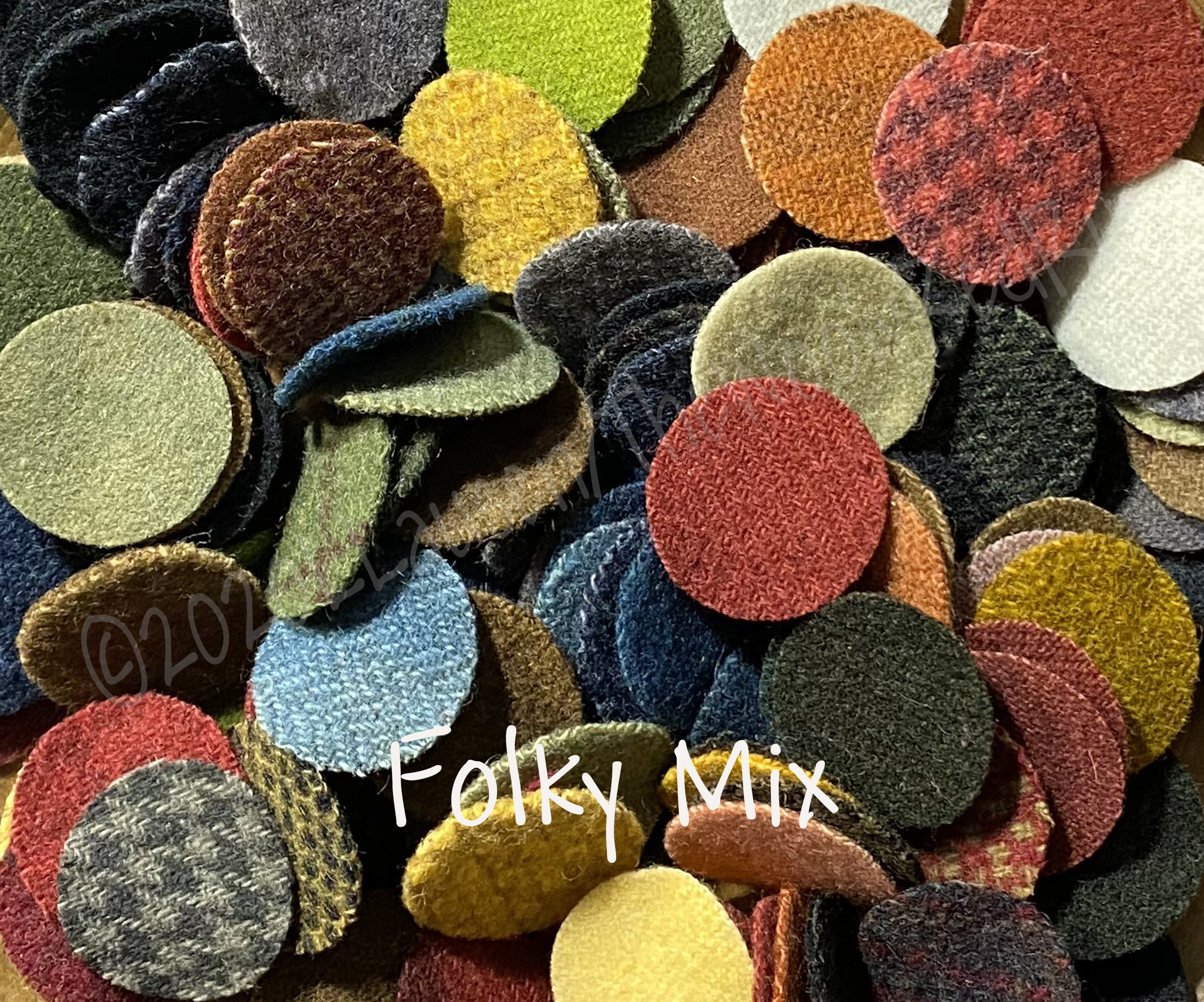 PreCut Wool Pennies 1 1/4 inch Choose Color Etsy