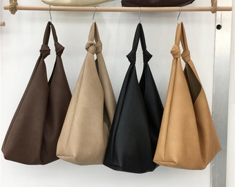 Hot Sale!! Soft Leather Handbag - Simple Shoulder Tote Bag