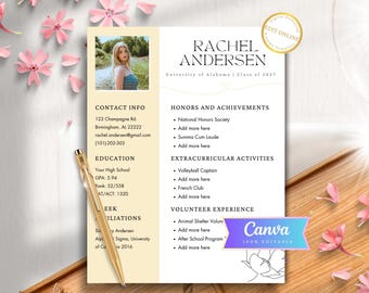 Sorority Resume Template Pack, Rekrutierung Rush Lebenslauf Vorlage und Sorority Cover Letter, einzigartiges minimalistisches Resume Pack, Sorority Letters