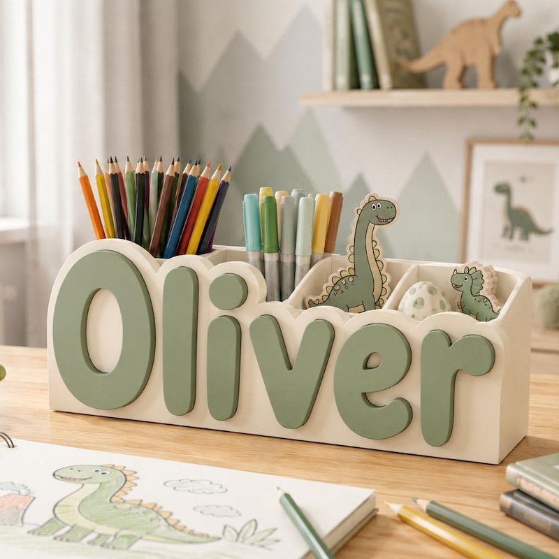 Custom Kids Desk Caddy - Etsy UK