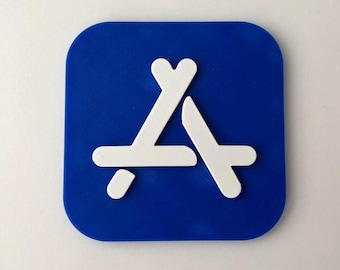 Archivo STL/modelo 3D del botón de la aplicación de la AppStore para impresión 3D