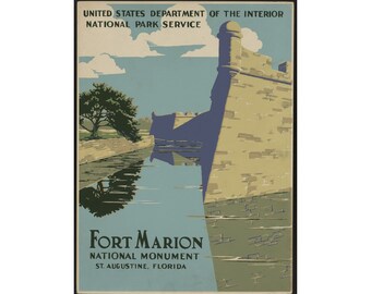 Fort Marion National Monument Matte Vertical Poster