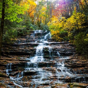 Autumn Waterfall at Minnehaha Falls| Digital Download