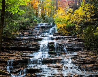 Herbstwasserfall bei den Minnehaha Falls | Digitaler Download
