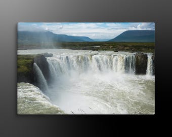 Godafoss Iceland Canvas Print: Nordic Waterfall Photography