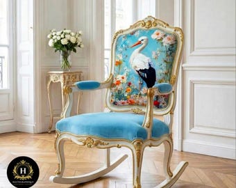 Decoupage Paper for Furniture - Floral Stork