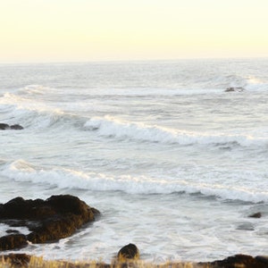 Dreamy Ocean Waves Beach Decor Photoshop Fondo Retrato Fondo Fotografía Superposición de Textura