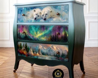Alaska Scenic Vistas Decoupage Tissue Paper | Handsaw, Furniture & Sign Panels for Commercial Use