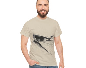 Camiseta de arquitectura, camiseta de diseño de regalo, camiseta de arquitectura para hombre, estilo Calatrava