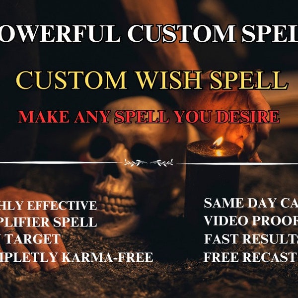 Custom Spell Casting | Make A Wish  | obsessive love spell | personal spell cast | sameday spell cast | Removing third party spell